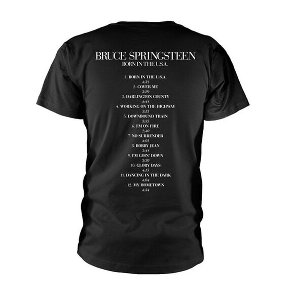Bruce Springsteen Unisex Adult Born in the USA T-Shirt / Black - Picture 2 of 2